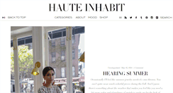 Desktop Screenshot of hauteinhabit.com